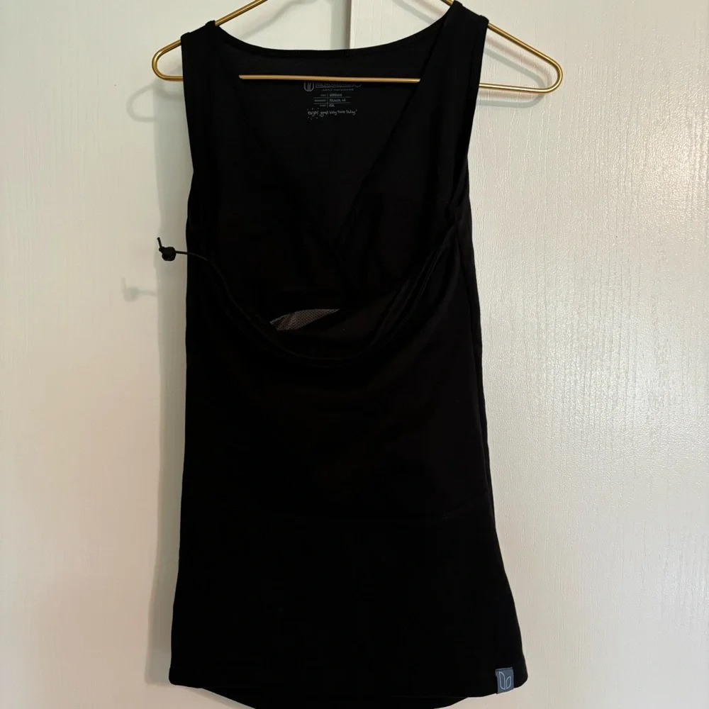 Lalabu Soothe Shirt Black Sleeveless Wearable Baby Tank Stretch - Picture 2 of 5